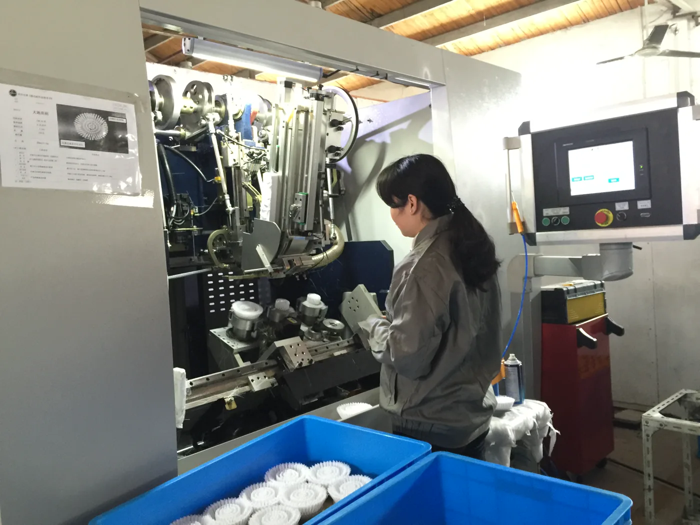 Brush production line